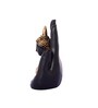 Buddha Black & Gold Polyresin Idol