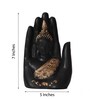 Buddha Black & Gold Polyresin Idol