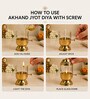 Golden Premium Akhand Diya 250ml