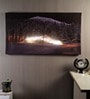 Golden Retreat Illuminated Cabin Wall Art