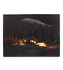 Golden Retreat Illuminated Cabin Wall Art
