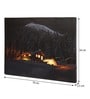 Golden Retreat Illuminated Cabin Wall Art