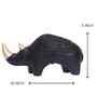Black & Gold Rhino Resin Artifact