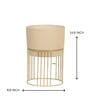 Golden Ridge Large Beige Metal Planter (Beige)