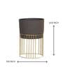 Golden Ridge Large Brown & Gold Metal Planter
