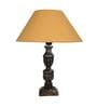 Golden Shade Table Lamp With Wooden Base