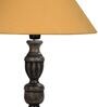 Golden Shade Table Lamp With Wooden Base