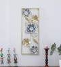 Flowers Multicolour Iron Wall Art Without LED