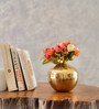 Golden Small  Metal Vase