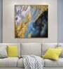 Gold Golden Square Canvas Framed Acrylic Paint Hand Paintings
