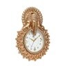 Golden Synthetic Plastic Wall Clock