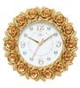 Golden Synthetic Plastic Wall Clock