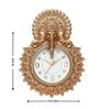 Golden Synthetic Plastic Wall Clock