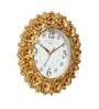 Golden Synthetic Plastic Wall Clock