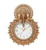 Golden Synthetic Plastic Wall Clock
