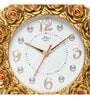 Golden Synthetic Plastic Wall Clock