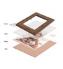 Golden Synthetic Wood 8X12 Inch Table Photo Frame