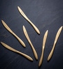 Set of 6 Golden Table Knives