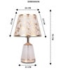 Golden Table Lamp With Fusion Of Modern Design Fiberglass  Matelic Base