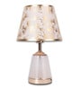 Golden Table Lamp With Fusion Of Modern Design Fiberglass  Matelic Base