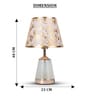 Golden Table Lamp With Fusion Of Modern Design Fiberglass  Matelic Base