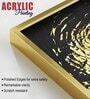 Golden Textured Acrylic Framed Art Panel (Set Of 2)