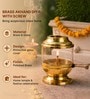 Golden Traditional Akhand Diya 250ml