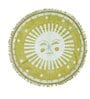 Golden Traditional Polyster 6 ft x 6 ft Hand Woven Picnic Mats