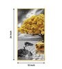 Golden Tree Oasis Glass Finish Vertical Wall Art