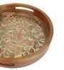 Golden Tree of Life Decorative Tray  Wooden Kitchen Organizer