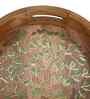 Golden Tree of Life Decorative Tray  Wooden Kitchen Organizer