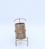 Tri Cycle Golden Iron Table Clock