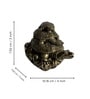 Golden Triple Tortoise Statue