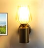 Golden Tulip Glass Brass Wall Mounting Light