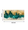 Golden Urban Vista Glass Finish Horizontal Wall Art