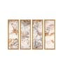 Water Multicolour Canvas Framed Landscape Art Panel Set of 4