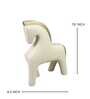 Golden Whisper Horse Resin Artifact (White)