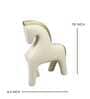 Golden Whisper White Horse Resin Artifact (White)