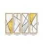 Orion Multicolour Canvas Framed Abstract Art Panel Set of 4