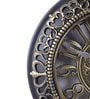 Golden Plastic Antique Metallic Look Analog Wall Clock