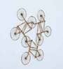 Golden Wrought Iron Painted Cycle Cluster Wall Decor