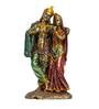 Goldenen Green Polyresin 10.6 Inches Lord Radha-Krishna Idol Statue