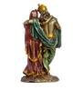 Goldenen Green Polyresin 10.6 Inches Lord Radha-Krishna Idol Statue