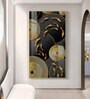 Goldfish Elegance Glass Finish Vertical Wall Art