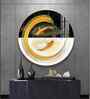 Goldfish Emblem Acrylic Round Wall Art