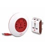 3 Plug 5 meter Extension Cord & 3 Pin Travel Adaptor