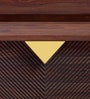 Goldust Sheesham Wood Bed Side Table in Fine Walnut Finish