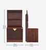 Goldust Sheesham Wood Bed Side Table in Fine Walnut Finish