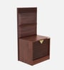 Goldust Sheesham Wood Bed Side Table in Fine Walnut Finish