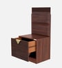 Goldust Sheesham Wood Bed Side Table in Fine Walnut Finish